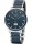 Herrenuhr Funk Stahl Keramik Blau