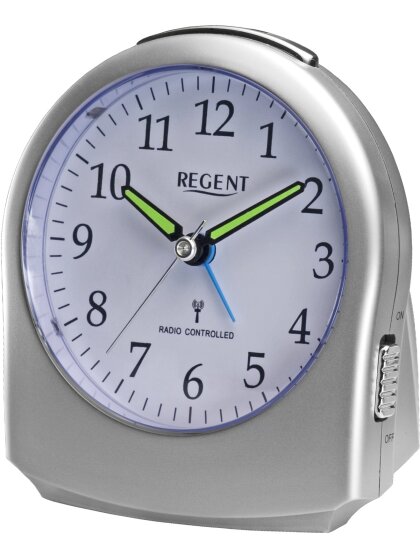 Wecker, silbern