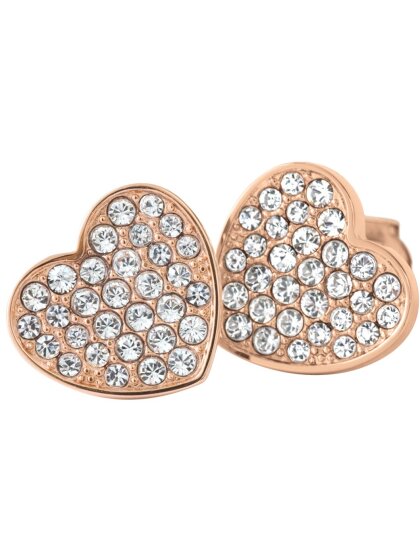 Boucles doreilles coeur acier