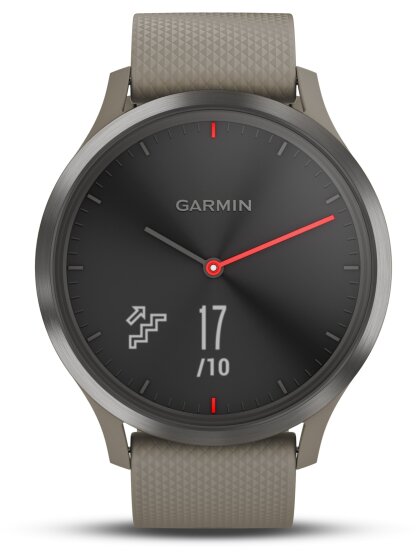 vivomove HR Sport Schwarz/Sandstein