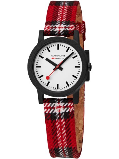 Essence Scottish Schwarz,Armband  Rot, 32 mm