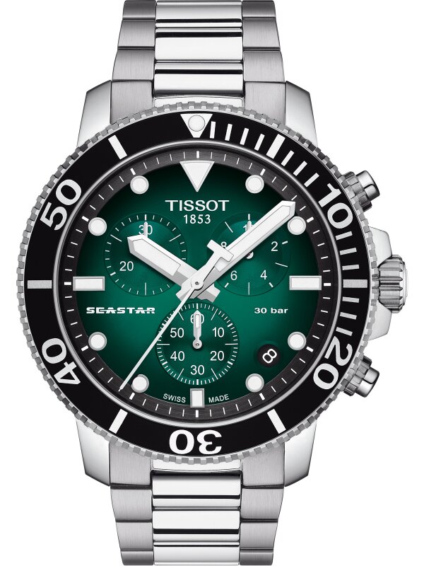 Tissot SEASTAR 1000 Chrono grün Herrenchronograph
