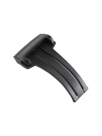 Faltschließe aus Edelstahl PVD schwarz matt 18mm