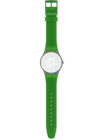 Ersatzband f. Swatch ASUOM117 - SHIMMER GREEN / SILICONE...