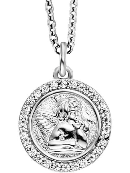 Herzengel Kette Angeli Silber mit Zirkonia