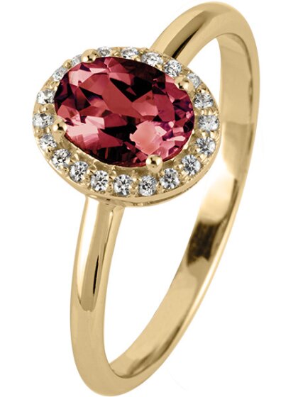 Ring Granat Pavè