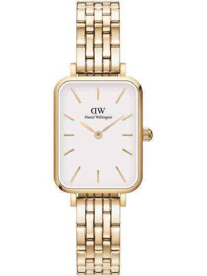 Daniel Wellington QUADRO LINK EVERGOLD DW00100622 ☆ Damenuhr eckig