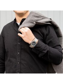 Mondaine Classic 40 mm  brushed Metallband