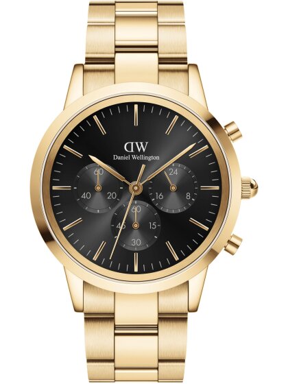 Iconic Chronograph Link Onyx goldf.