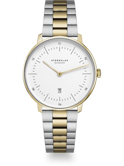 NAOS XS weiß gold Metallarmband bi-color