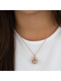 Kette Klangkugel mit Flügel roségoldfarben bicolor