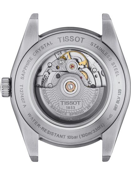 Tissot GENTLEMAN Hellblau Gliederarmband T1274071135100, Herrenuhr