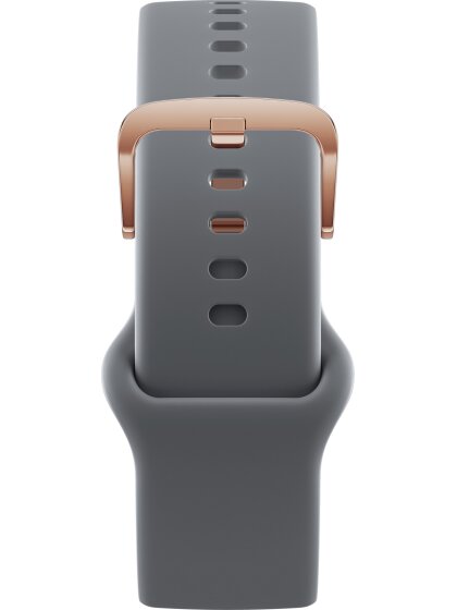 Band - Smart - Dark grey -rosé - 22 mm