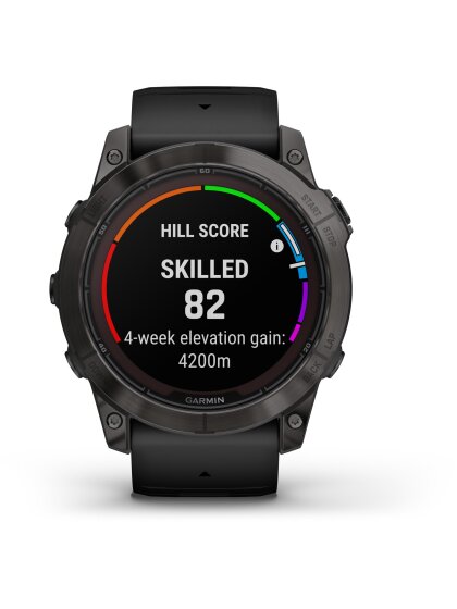 FĒNIX® 7X Pro - 51mm – Saphir Solar Edition, schwarz/carbongrau Titan