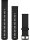 Original Garmin Quick-Relase 22 mm, Silikon, schwarz, 3-teilig, Schließe - Edelstahl schiefergrau