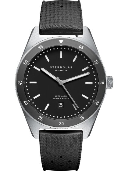 MARUS schwarz silber Kautschuk 20