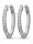 ENDLESS Creolen Silber Zirkonia oval
