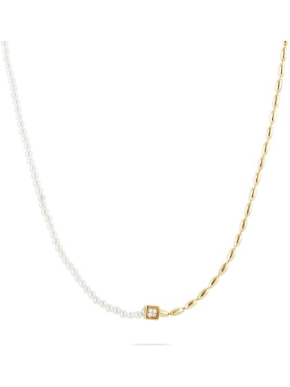 NUGGET PEARL Halskette Perle goldf.