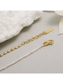 NUGGET PEARL Halskette Perle goldf.