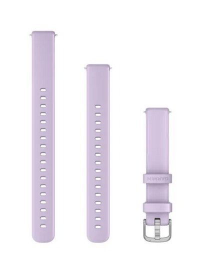 Original Garmin Lily® Quick-Relase 14 mm Silikon, Purple Jasmin, Schließe - Aluminium silber
