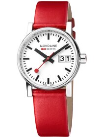 evo2,  30 mm Leder vegan rot Datum