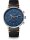 HAMBURG Chrono Edition Küste dunkelblau silber Editionsband Küste nero orange
