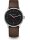 NAOS Automatik schwarz-rot Premium Band dunkelbraun