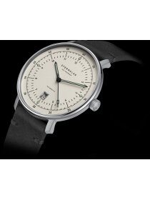 HAMBURG Pro Automatik alabaster Band Vintage schwarz