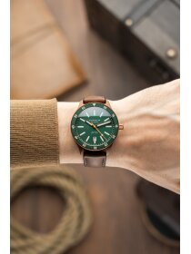 MARUS 2.0 grün-bronze Band Hybrid dunkelbraun