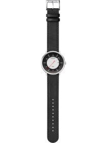Doppio Big SOLAR 41 mm schwarz-weiß Leder