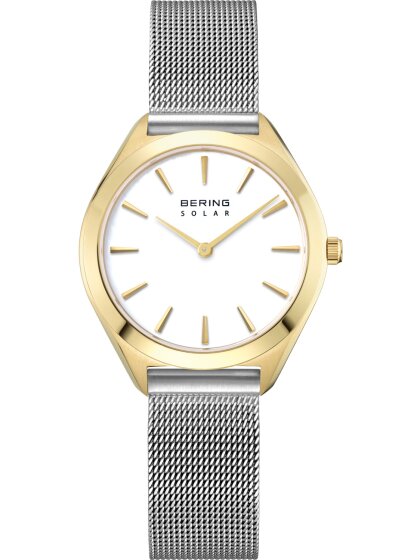 Damenuhr Solar bicolor Milanese-Band