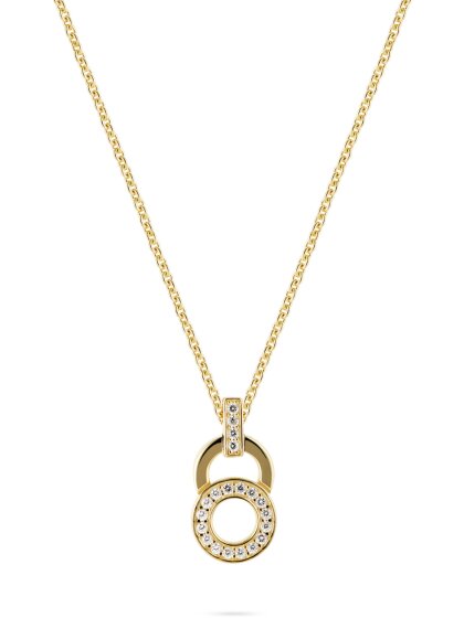 SWING Halskette vergoldetes Silber Zirkonia