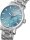 Pesaro I eisblau Metallband 43 mm