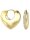 CRAZY IN LOVE Creolen Herz Edelstahl goldf.