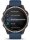 quatix® 8 - 47 mm AMOLED Sapphire Schwarz/Titanium Titan mit QuickFit®-Silikon-Armband 22 mm Kapitänsblau