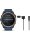 quatix® 8 - 51 mm AMOLED Sapphire Schwarz/Titanium Titan mit QuickFit®-Silikon-Armband 26 mm Kapitänsblau