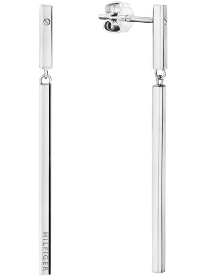 LINEAR Ohrhänger silber