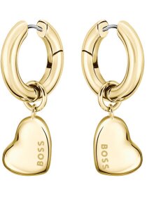 HONEY LOVE Creole Herzanhänger goldf.