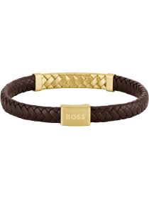 TAILORED Armschmuck Leder braun