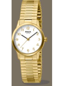 Damenuhr Titan mit Zugband goldf.