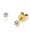 0,20 ct -Diamant Solitaire Ohrstecker Paar, 6er Krappenfassung, Gelbgold 585/ooo 14K, Brillanten - Top Wesselton - SI1