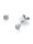 0,30 ct -Diamant Solitaire Ohrstecker Paar, Zargenfassung, Weißgold 585/ooo 14K, Brillanten - Top Wesselton - IF Lupenrein
