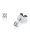 0,20 ct -Diamant Solitaire Ohrstecker Paar, 4er Krappenfassung Platin o. Weißgold