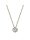 0,50 ct -Diamant Solitaire Collier, Zargenfassung, Gelbgold 750/ooo 18K, Brillant - Top-Wesselton - SI2