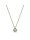 0,20 ct -Diamant Solitaire Collier, 6er Krappenfassung, Gelbgold 750/ooo 18K, Brillant - Top-Wesselton - IF Lupenrein
