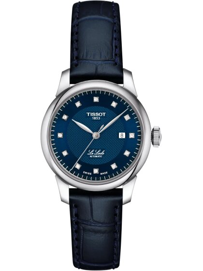 LE LOCLE Automatic Lady 29mm blau Leder
