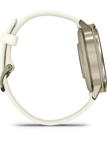Venu® 4 - 41 mm Beige/Lunargold mit Schnellwechsel-Silikon-Armband 18 mm Bone