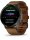 Venu® 4 - 45 mm Schwarz/Schiefergrau mit Schnellwechsel-Leder-Armband 22 mm Dunkelbraun
