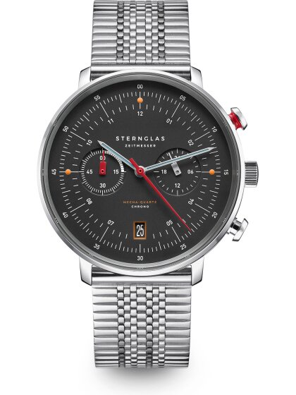HAMBURG Chrono limited Edition Neuwerk schwarz Band Superslim