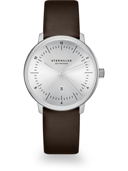 NAOS XS Edition Elyra silber Band Klassik dunkelbraun